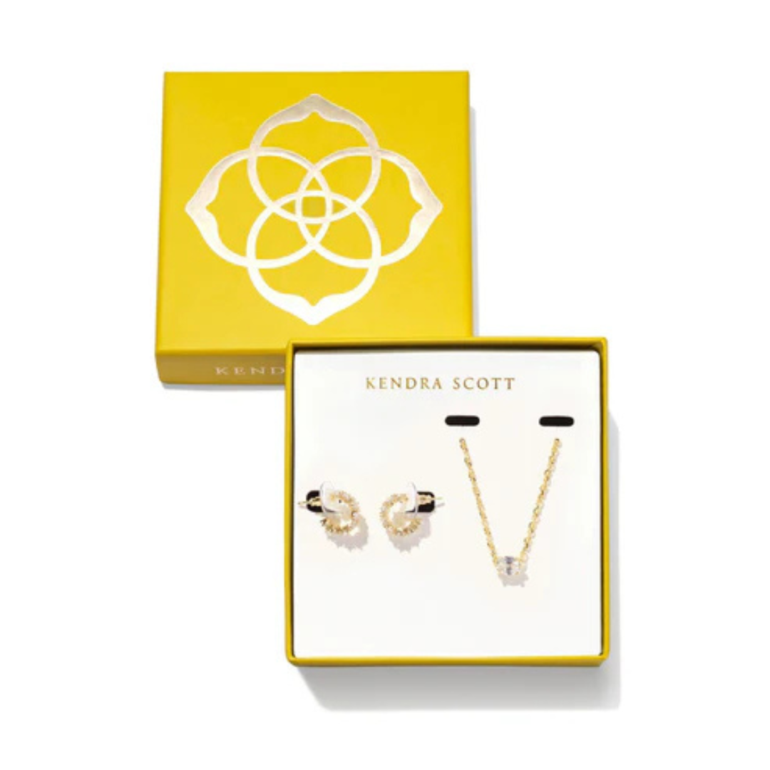 Kendra Scott Cailin Crystal Gift Set - Gold