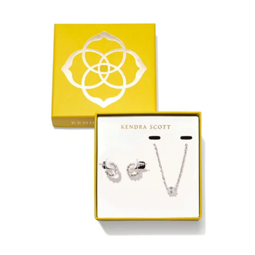 Kendra Scott Cailin Crystal Gift Set - Silver