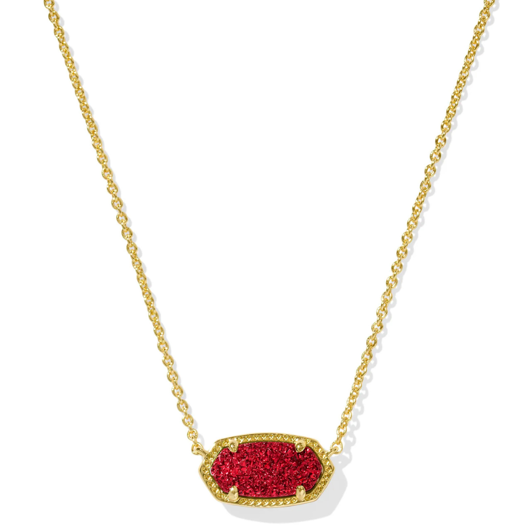 Kendra Scott Elisa Short Pendant Necklace- Drusy