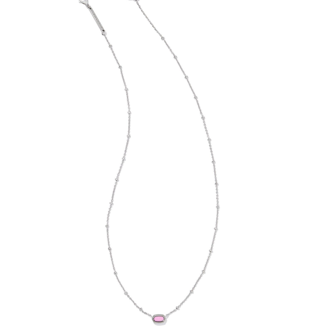 Kendra Scott Mini Elisa Satellite Necklace - Rhodium