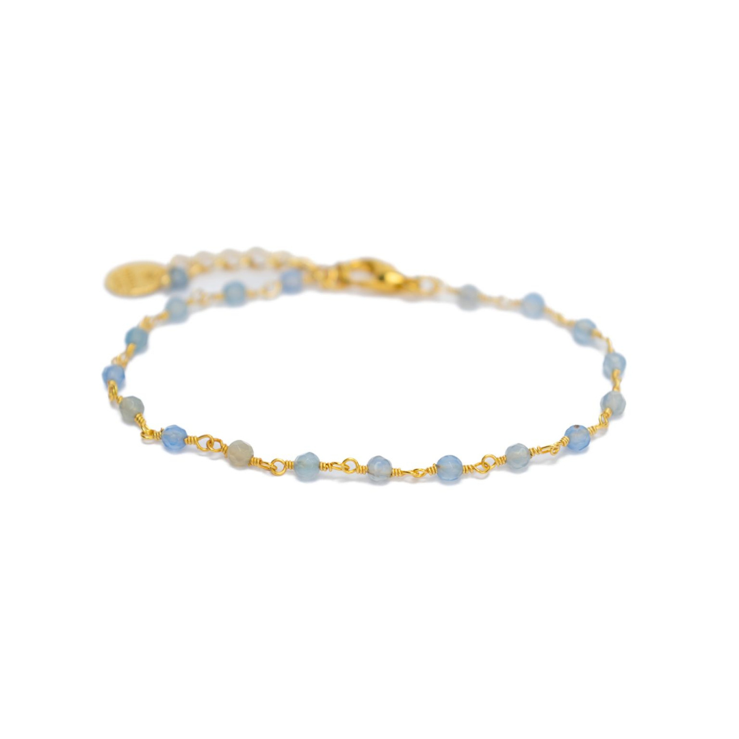 Kimberly James Jewelry Beaded Bracelet - Blue Chalcedony