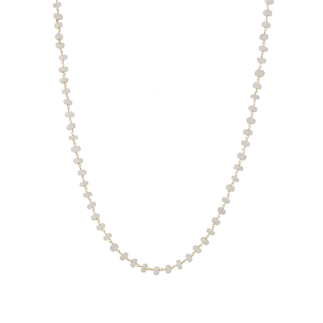 Kimberly James Long Neckace - Moonstone 5-6mm