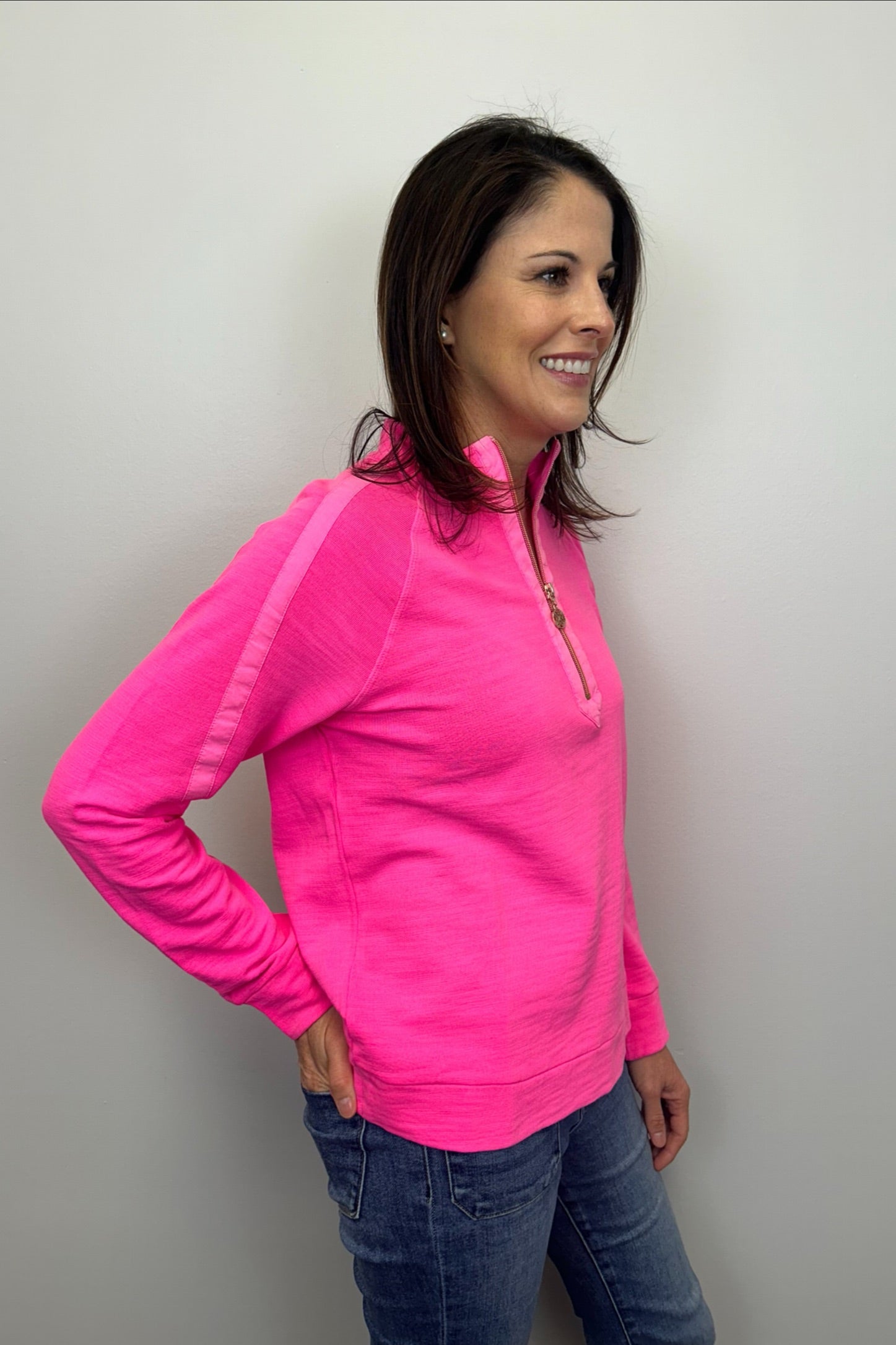 Lilly Pulitzer Ashlee Pullover - Passion Fruit Pink