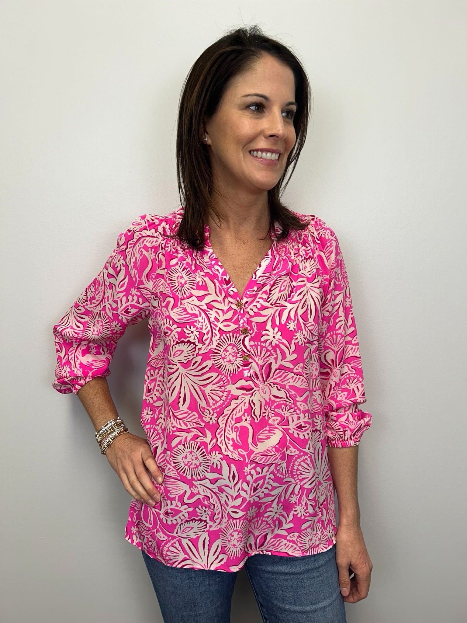 Lilly Pulitzer Elsa Top -  Absolutely Flamazing