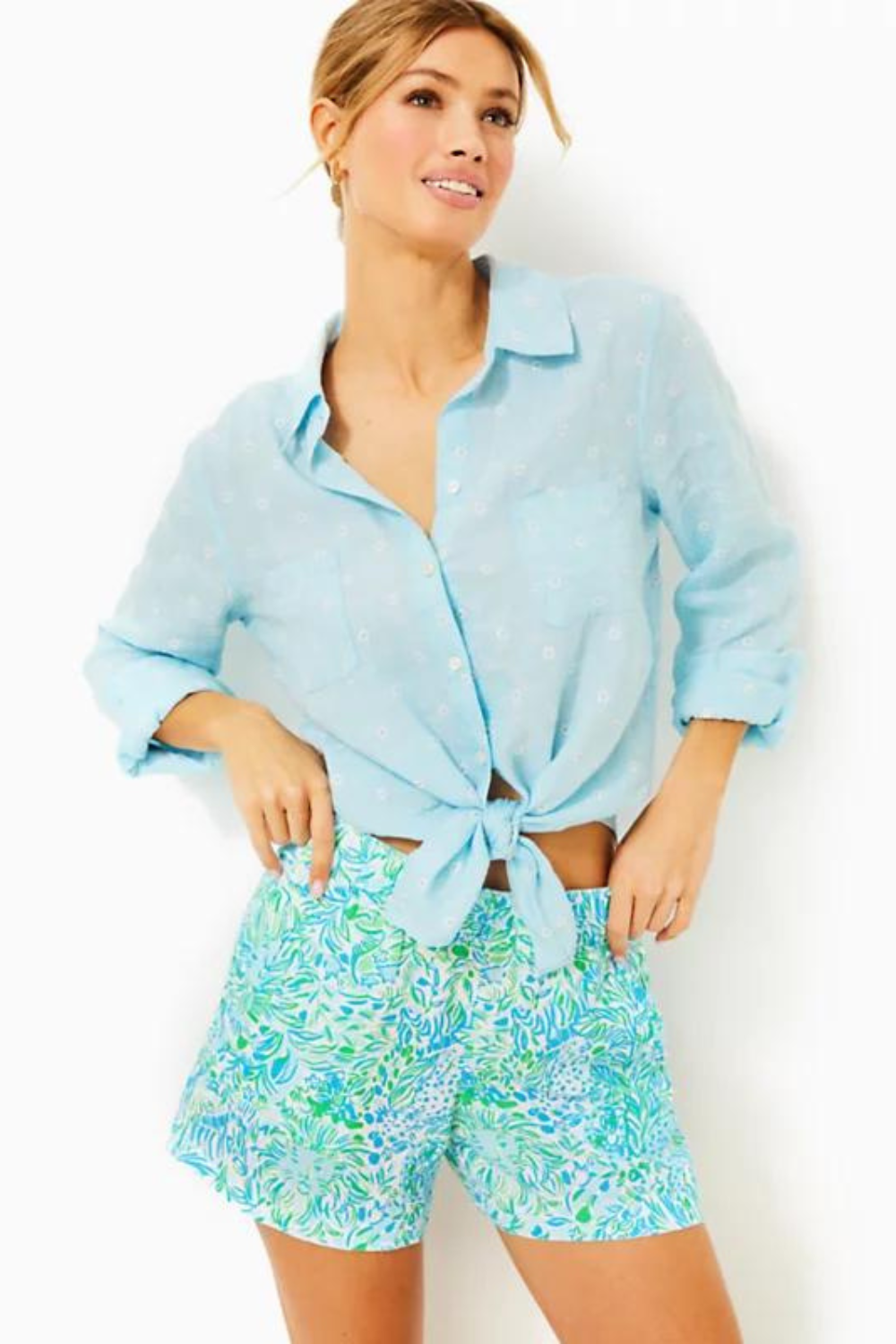 Lilly Pulitzer Lilo Linen Shorts - Dandy Lions