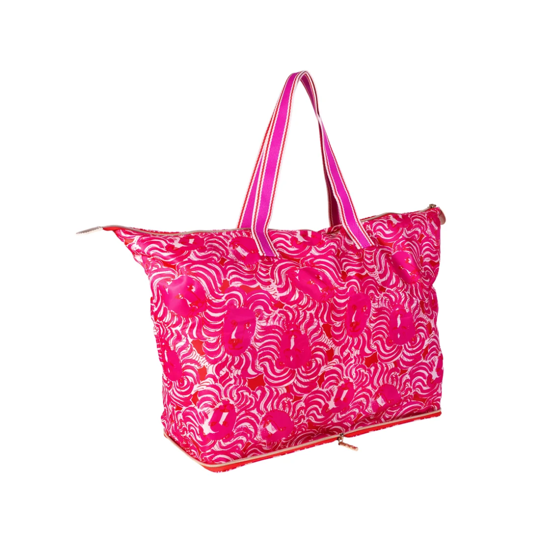 Lilly Pulitzer Packable Tote- Strawberry Red Pride of Lilly