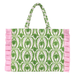 Lilly Pulitzer Ruffle Tote- Textured Palm Stripe