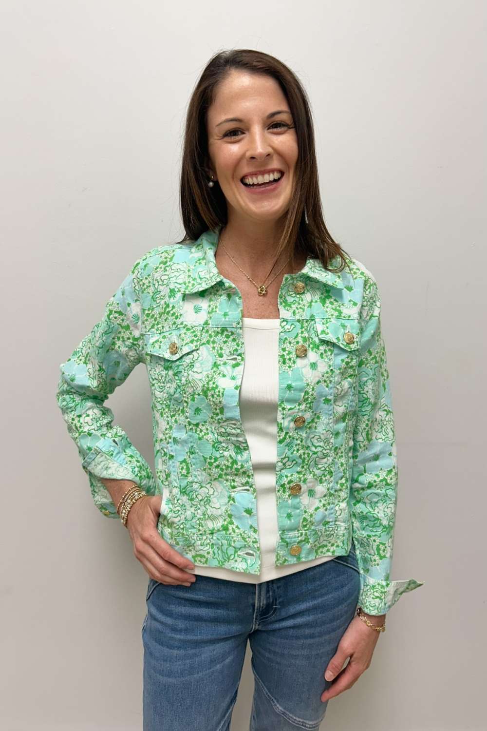 Lilly Pulitzer Seaspray Linen Jacket