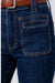 close up of pocket on Liverpool Hannah Flare with Vintage Patch Pockets - Collegiate Blue