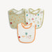 Magnetic Me Bib 3-Pack in Kale Yeah on a plain white background