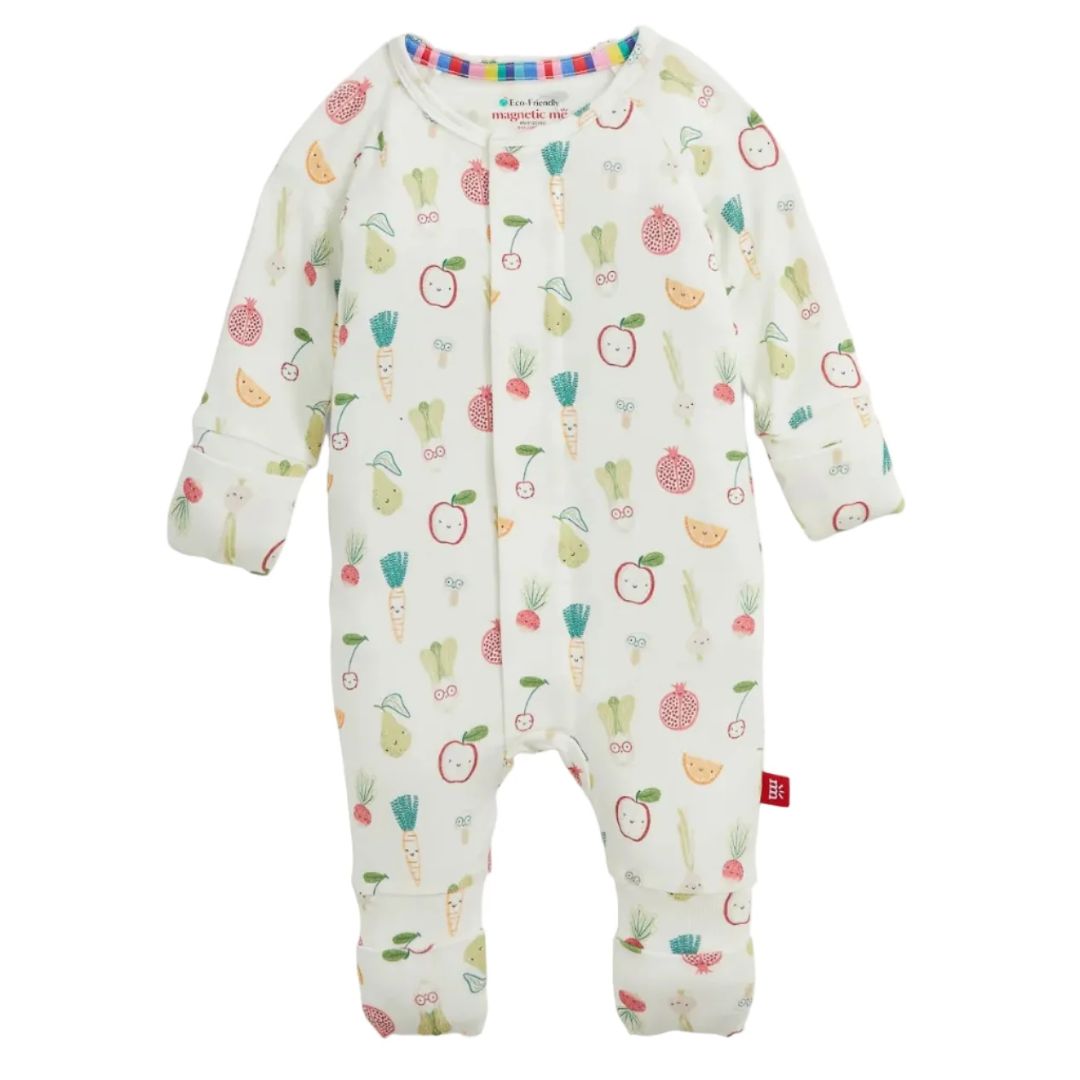 Magnetic Me Convertible Coverall in Kale Yeah on a plain white background