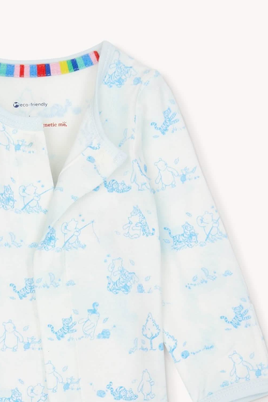 Magnetic Me Pooh in the Woods Magnetic Footie blue print pooh magnetic onesie