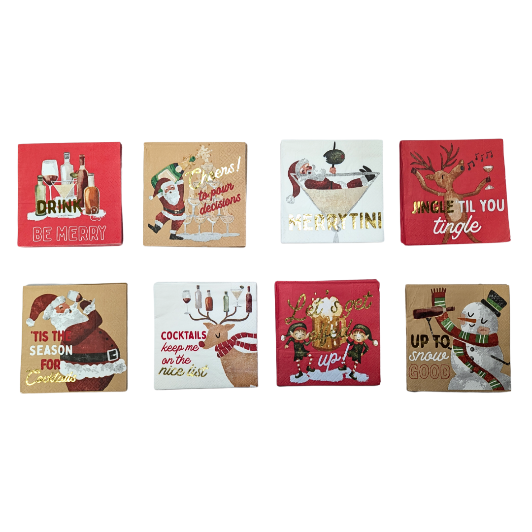 Mud Pie Holiday Bar Napkin