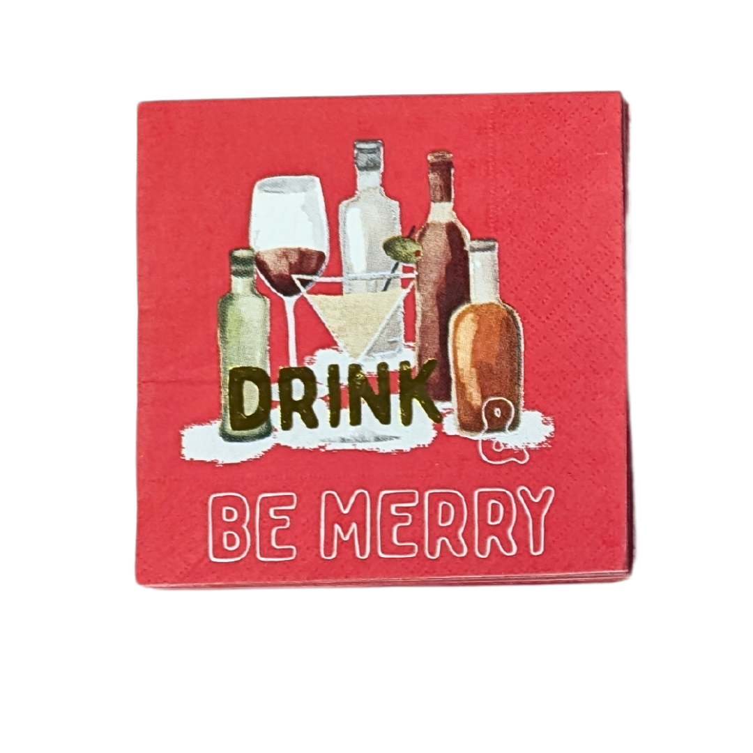 Mud Pie Holiday Bar Napkin