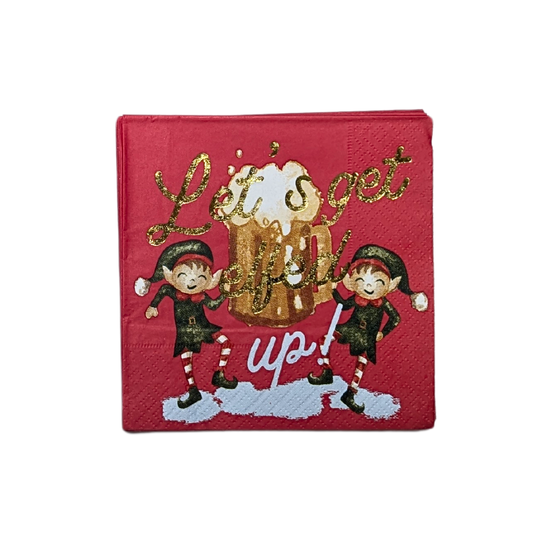 Mud Pie Holiday Bar Napkin