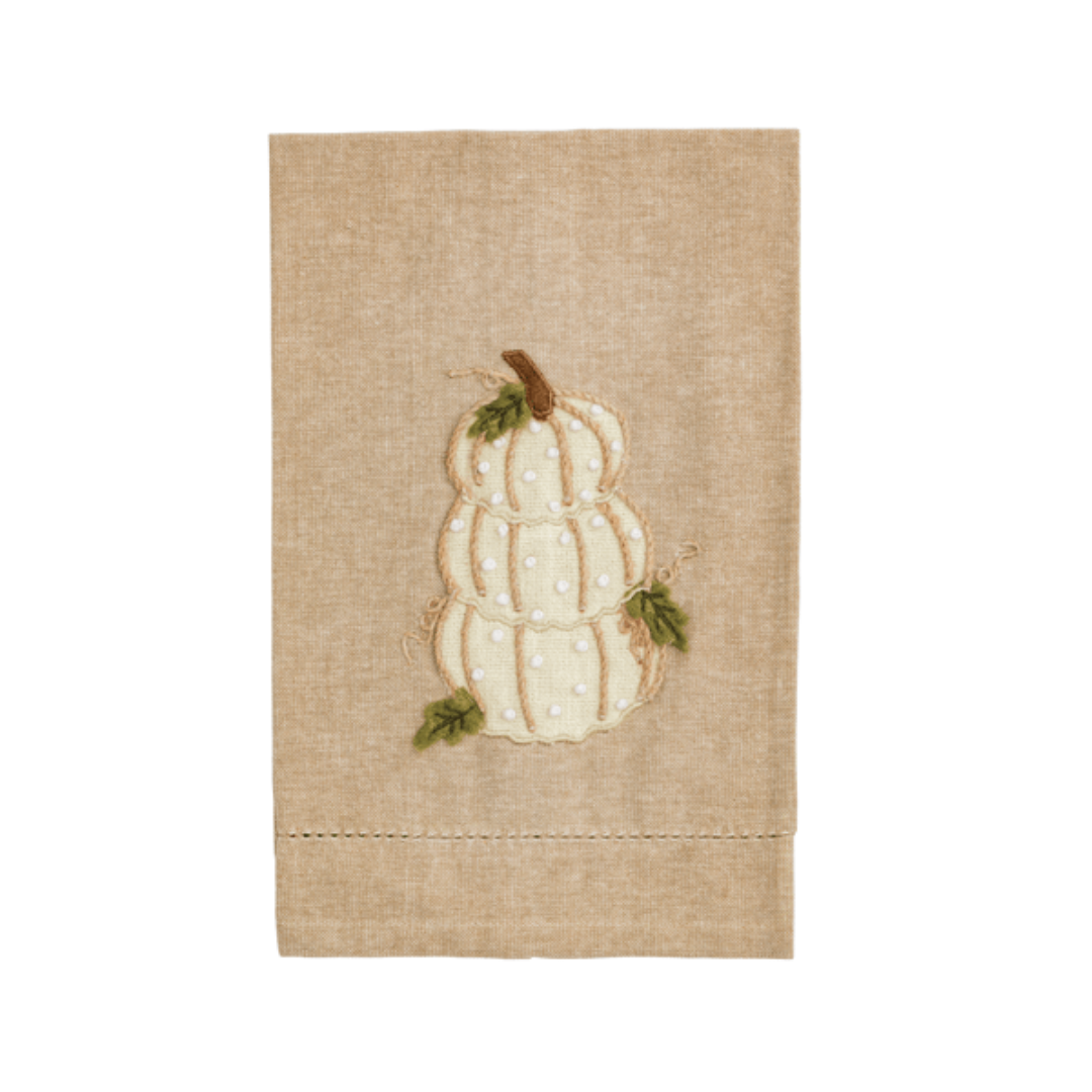 Mud Pie French Knot Pumpkin Towels
