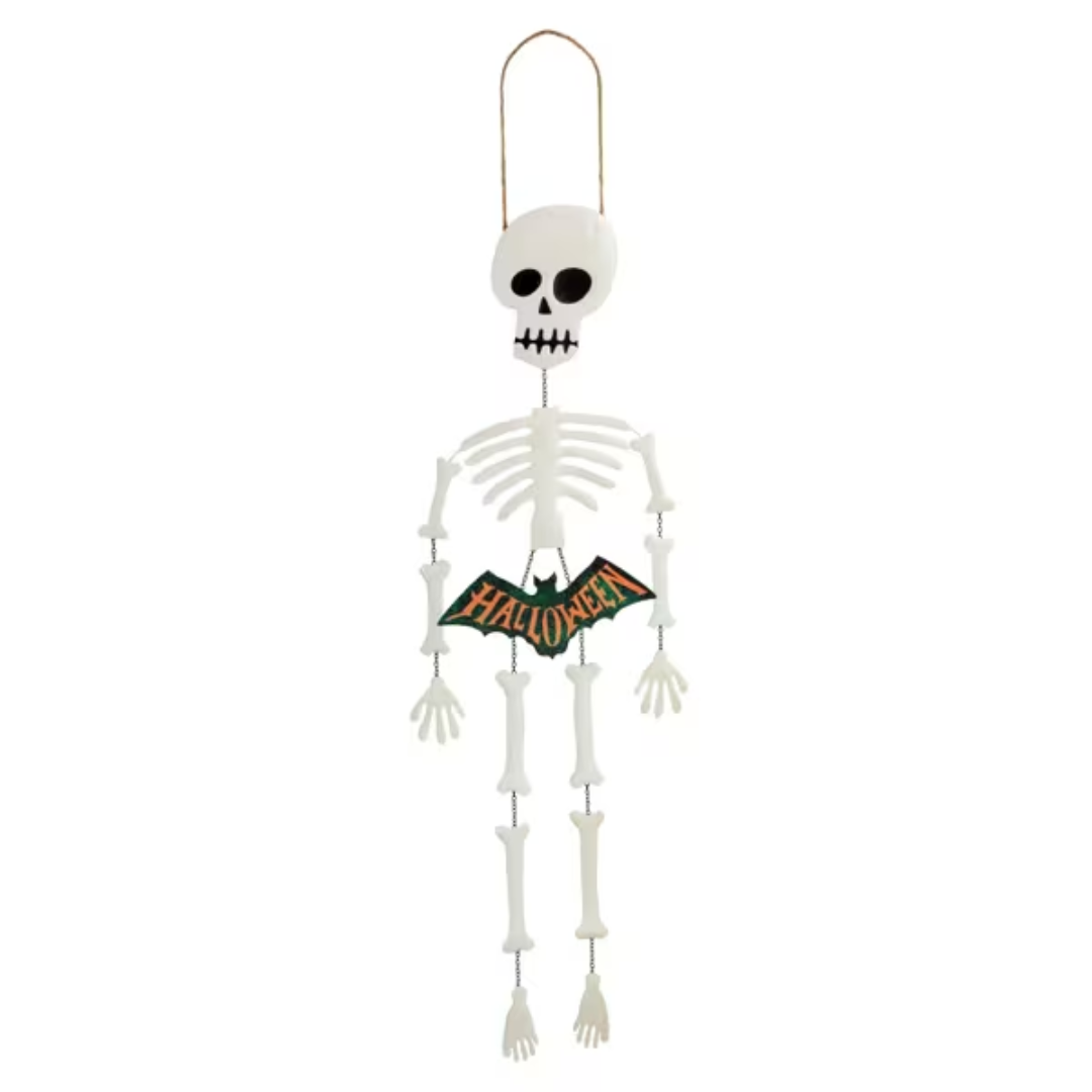 Mud Pie Glitter Skeleton Door Hanger