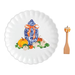 Mud Pie Topiary Pumpkin Cookie Plate Set