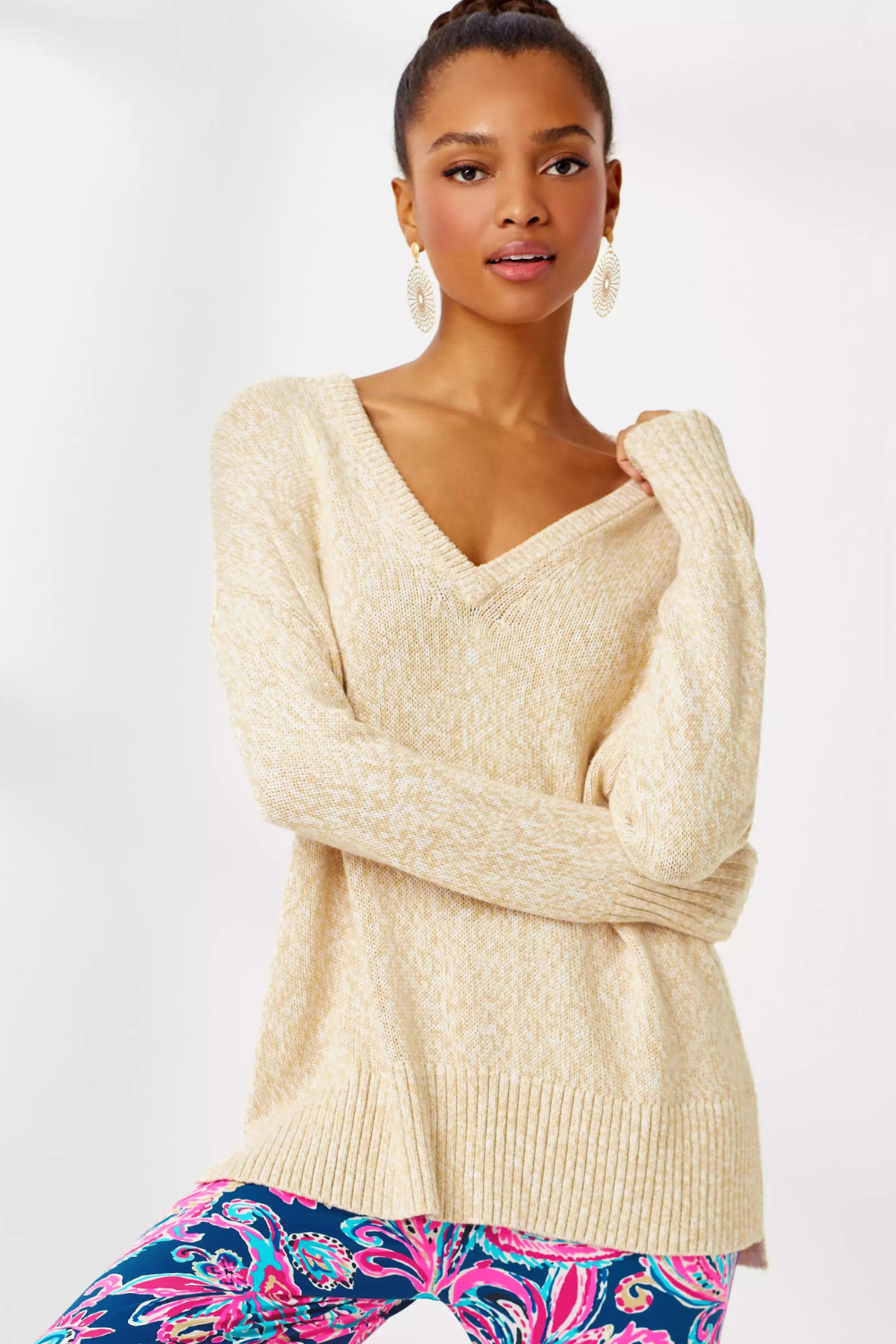 Lilly Pulitzer Bedford Sweater - Wicker Tan Marl