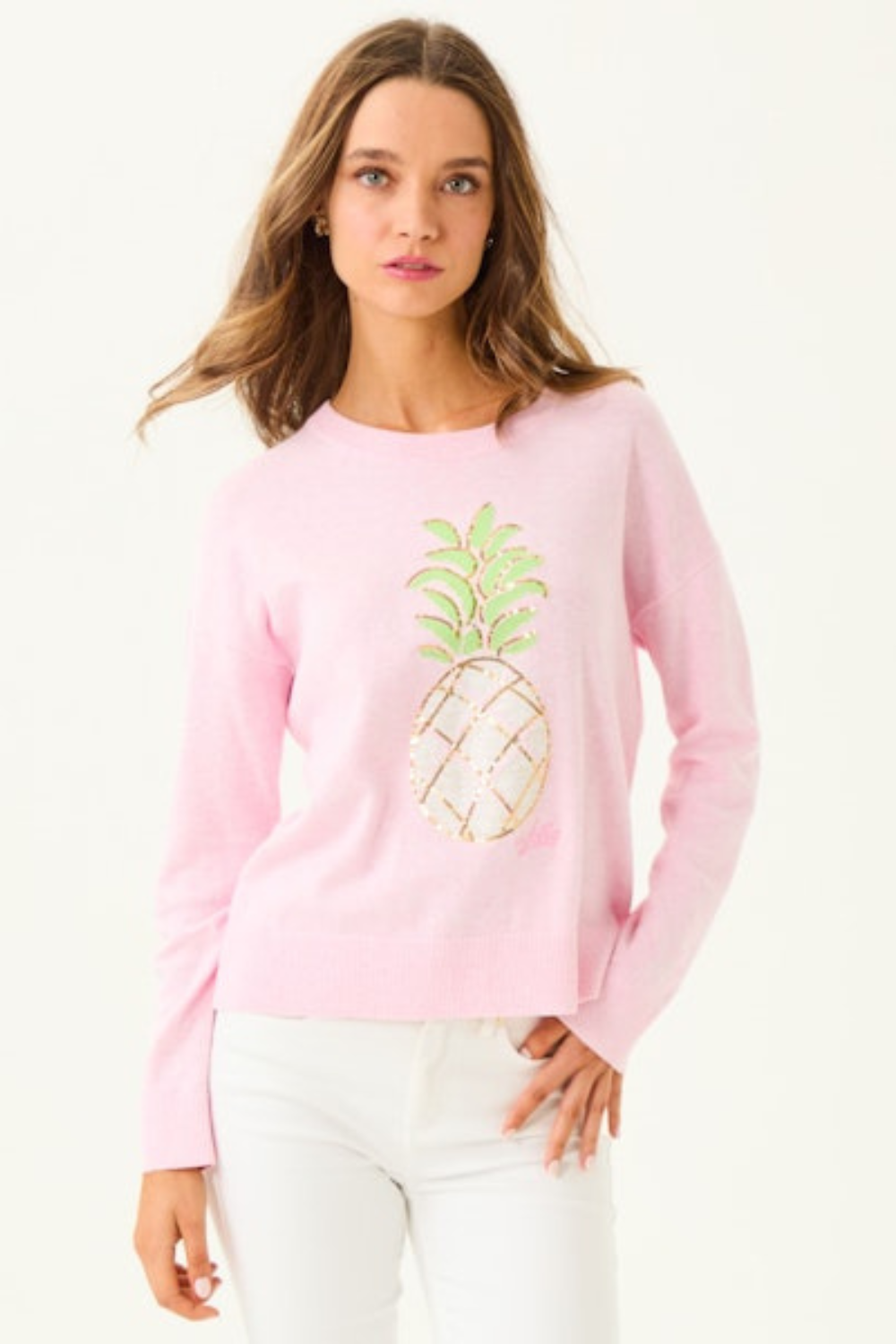 Lilly Pulitzer Tensley Sweater - Muse Party Pineapple