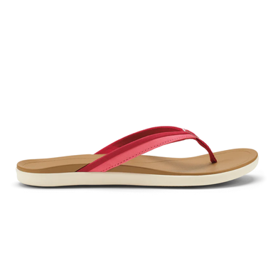 Pink flip-flop sandal on a white background