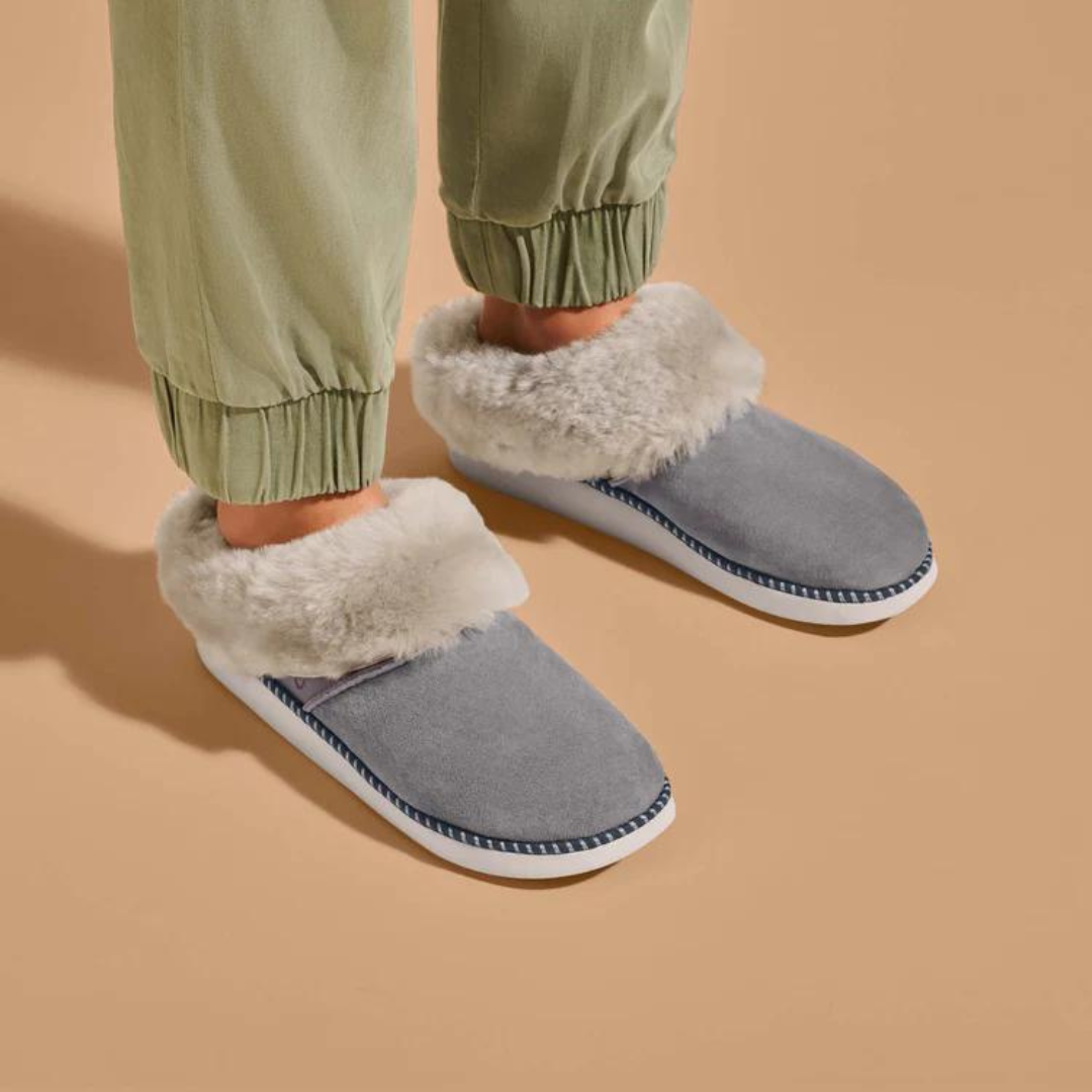 Olukai Ku'i Slippers - Fog/Mist Grey - The Cottage