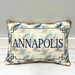 Painted Heron Pattern Pillow