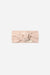 Rylee + Cru Ribbed Knotted Headband in Dusty Rose on a plain white background