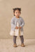 baby girl wearing Rylee + Cru Tights in Slate