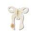 Bow-shaped hair clip with 'Solar Eclipse' branding on a white background