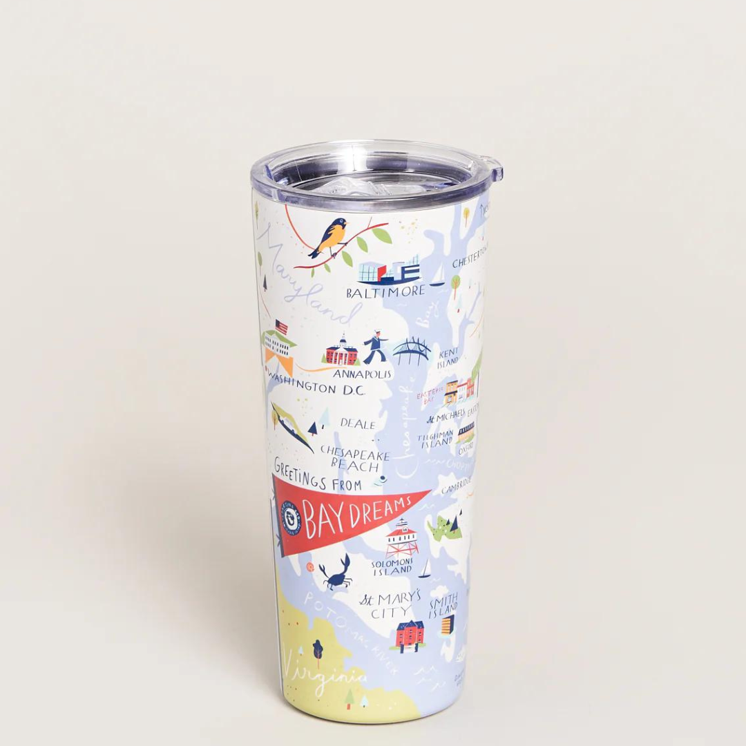 Spartina Stainless Steel Drink Tumbler - Bay Dreams