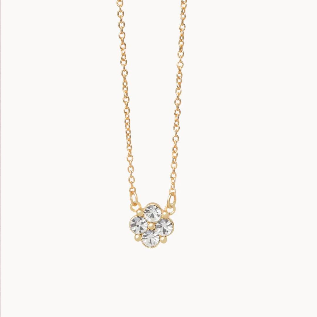 Spartina Sea La Vie Blessed Crystal Clover Necklace