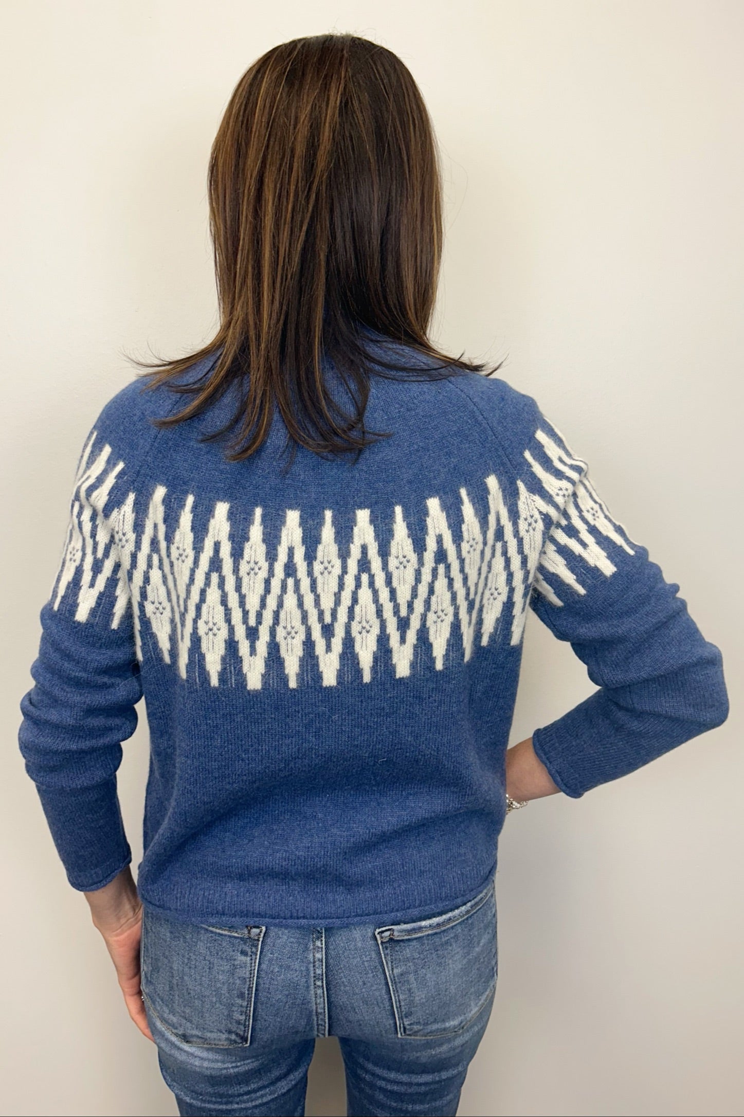 Alashan Sunburst Fair Isle Raglan