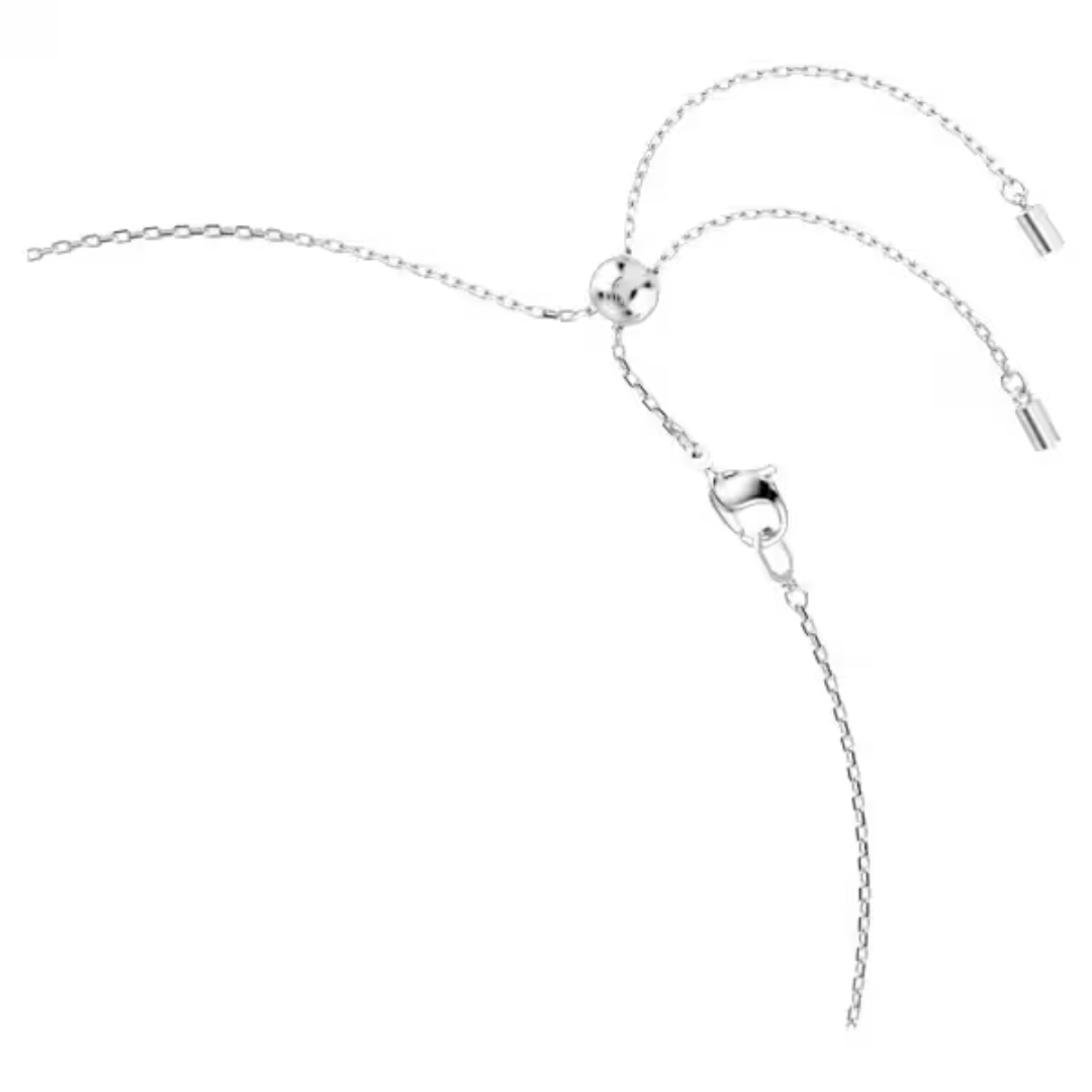 Swarovski Constella Bar Necklace - White/Rhodium