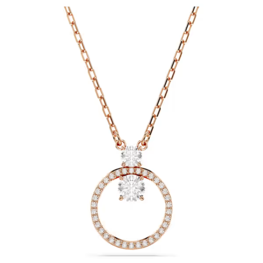 Swarovski Constella Pendant - White/Rose Gold