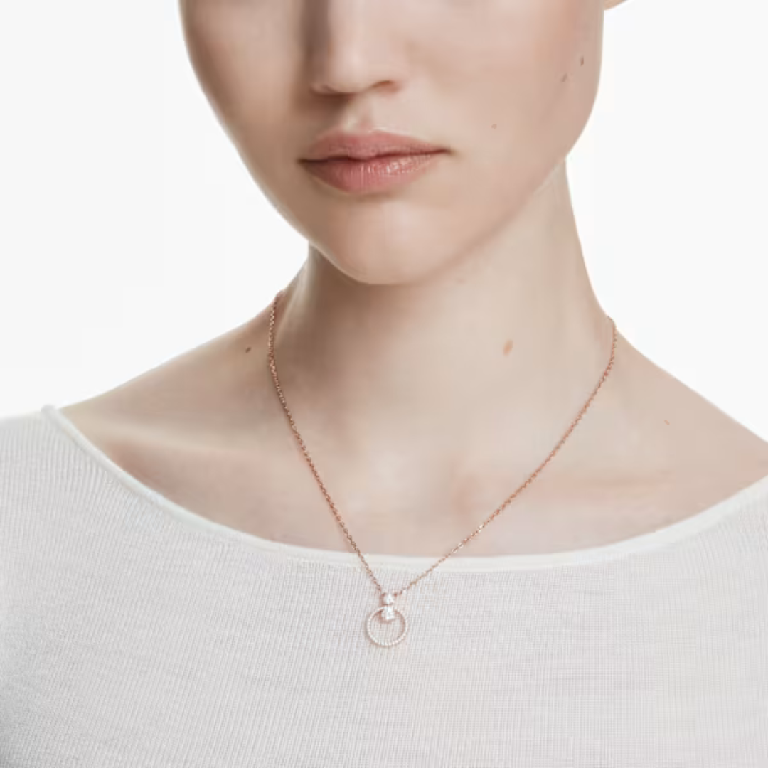 Swarovski Constella Pendant - White/Rose Gold