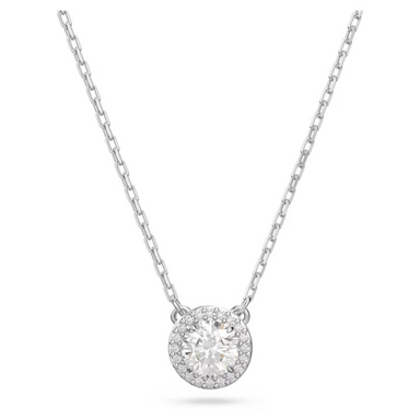 Swarovski Constella Round Pave Pendant: Silver - The Cottage