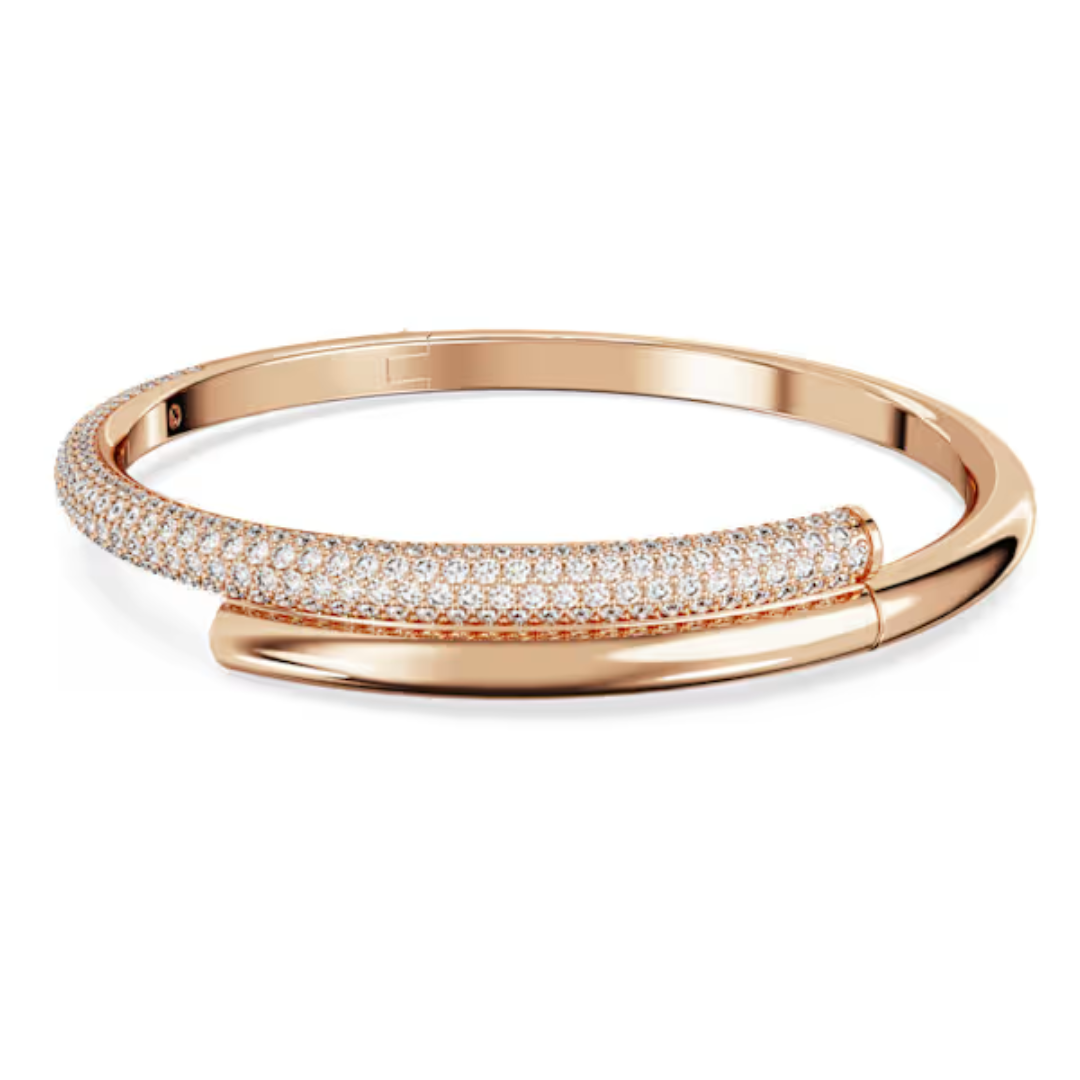 Swarovski Dextera Bangle - Crystal/Rose Gold - Medium