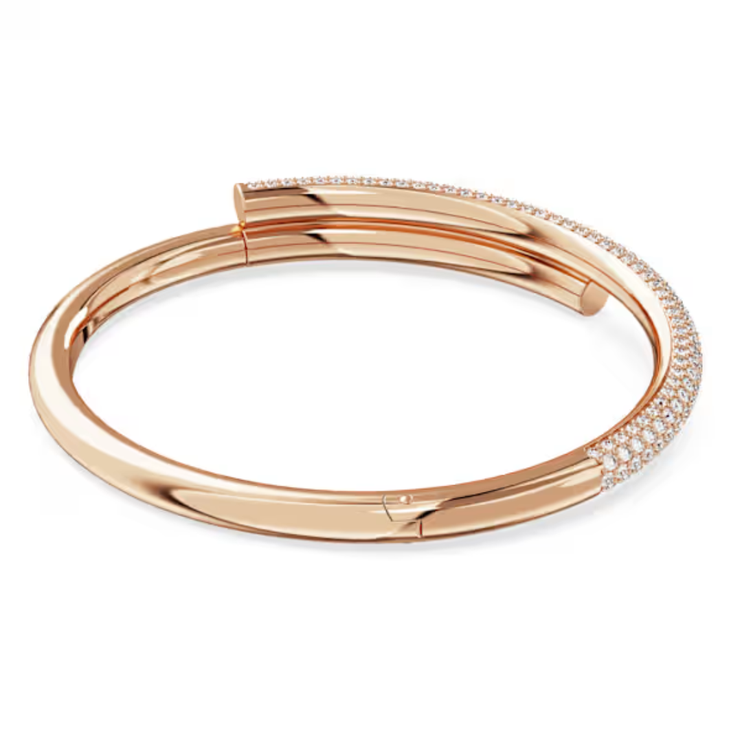 Swarovski Dextera Bangle - Crystal/Rose Gold - Medium