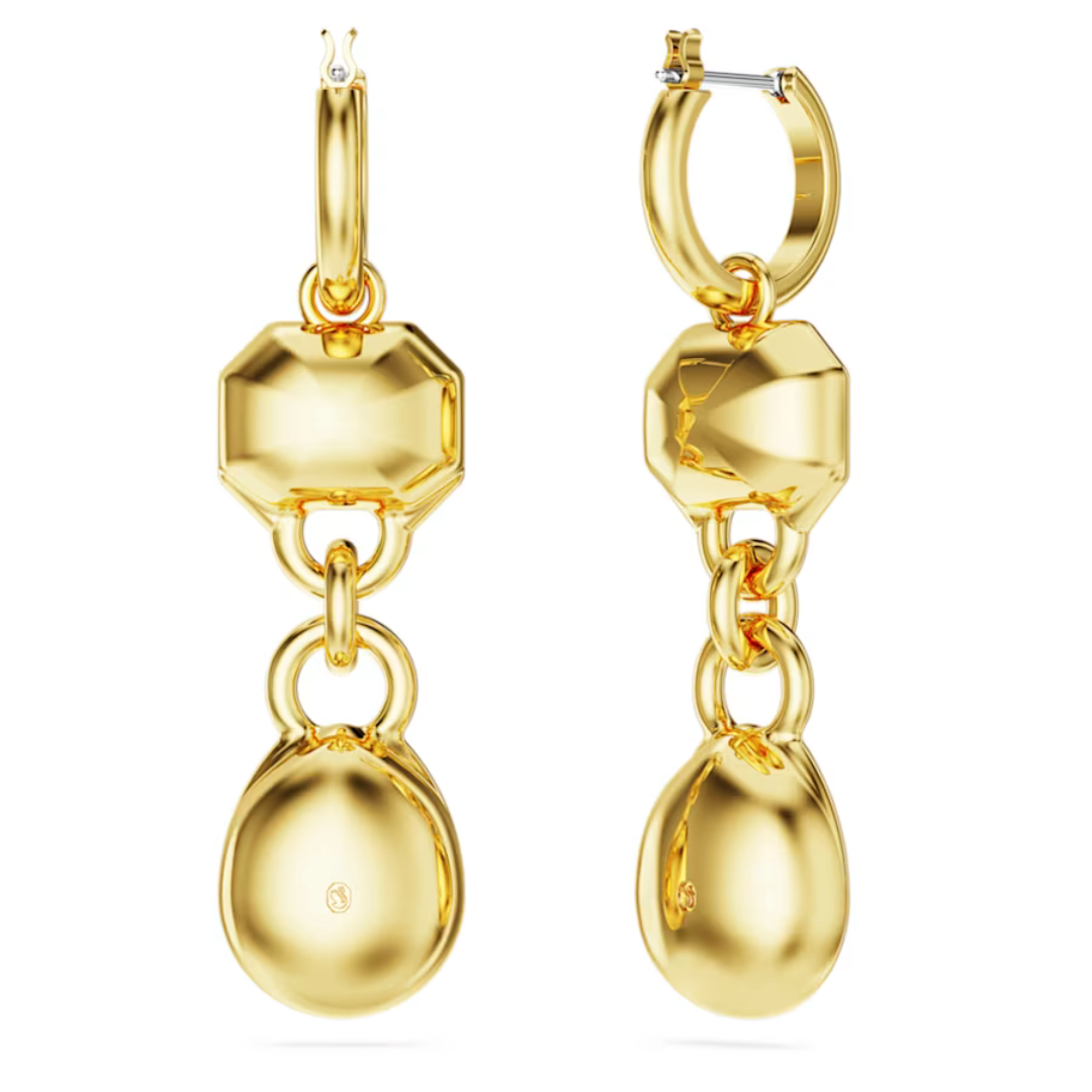 Swarovski Dextera Drop Earrings: Gold