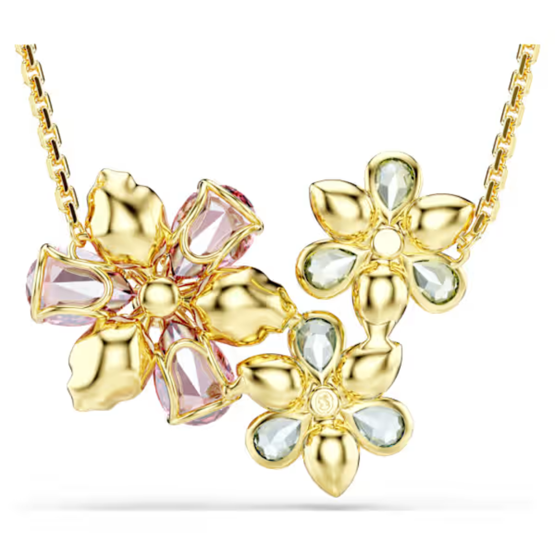 Swarovski Idyllia Flower Pendant Necklace - Multicolor/Gold