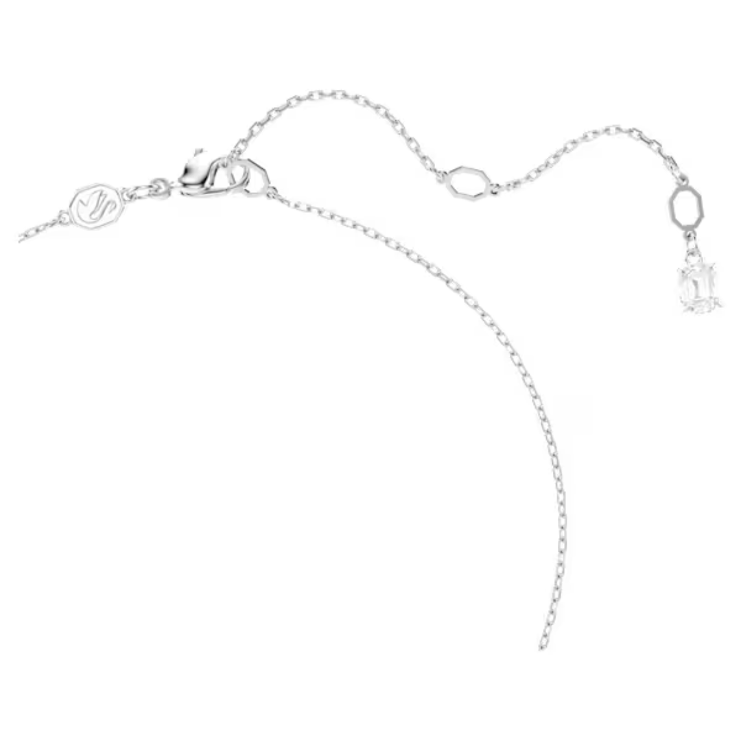 Swarovski Idyllia Snowflake Pendant Necklace - White/Rhodium