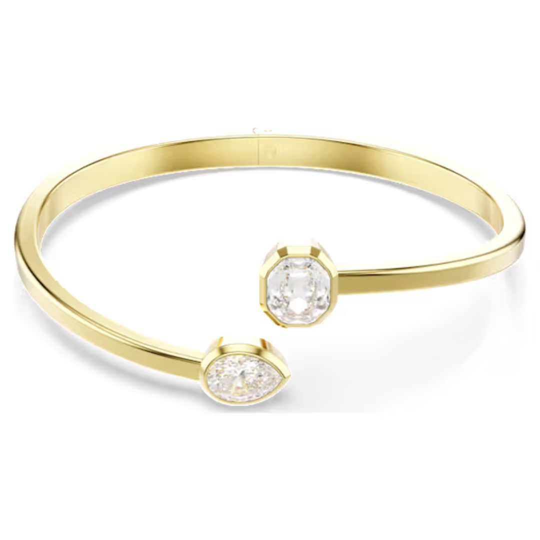 Swarovski Imber Bangle - White/Gold - Medium