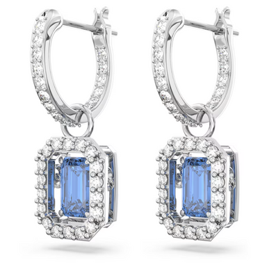 Swarovski Millenia Drop Earrings: Silver/Blue - The Cottage