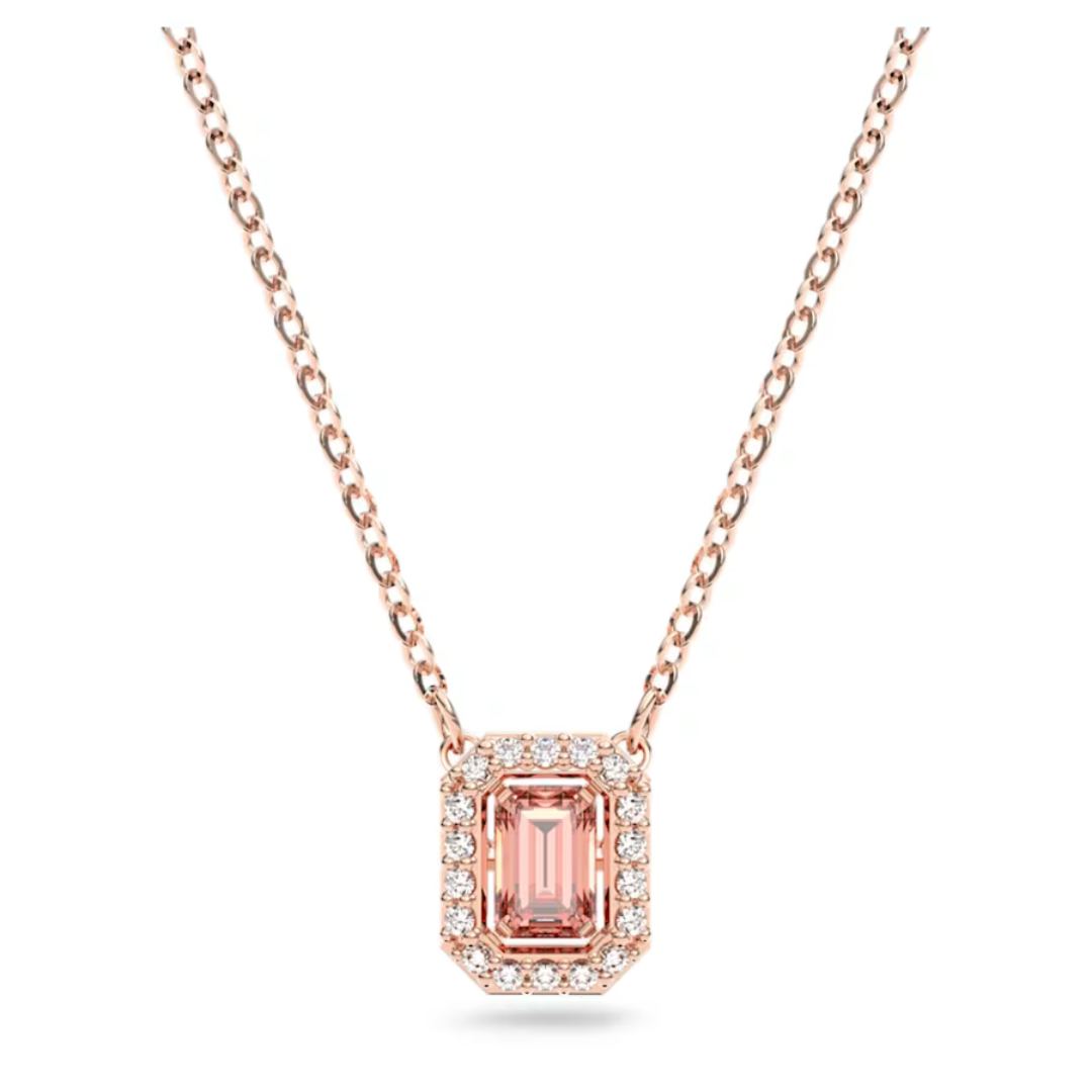 Swarovski Millenia Necklace- Rose Gold/Pink