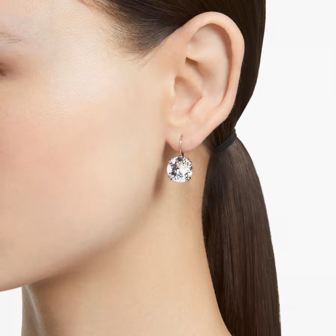 Swarovski Millenia Round Drop Earrings: Silver
