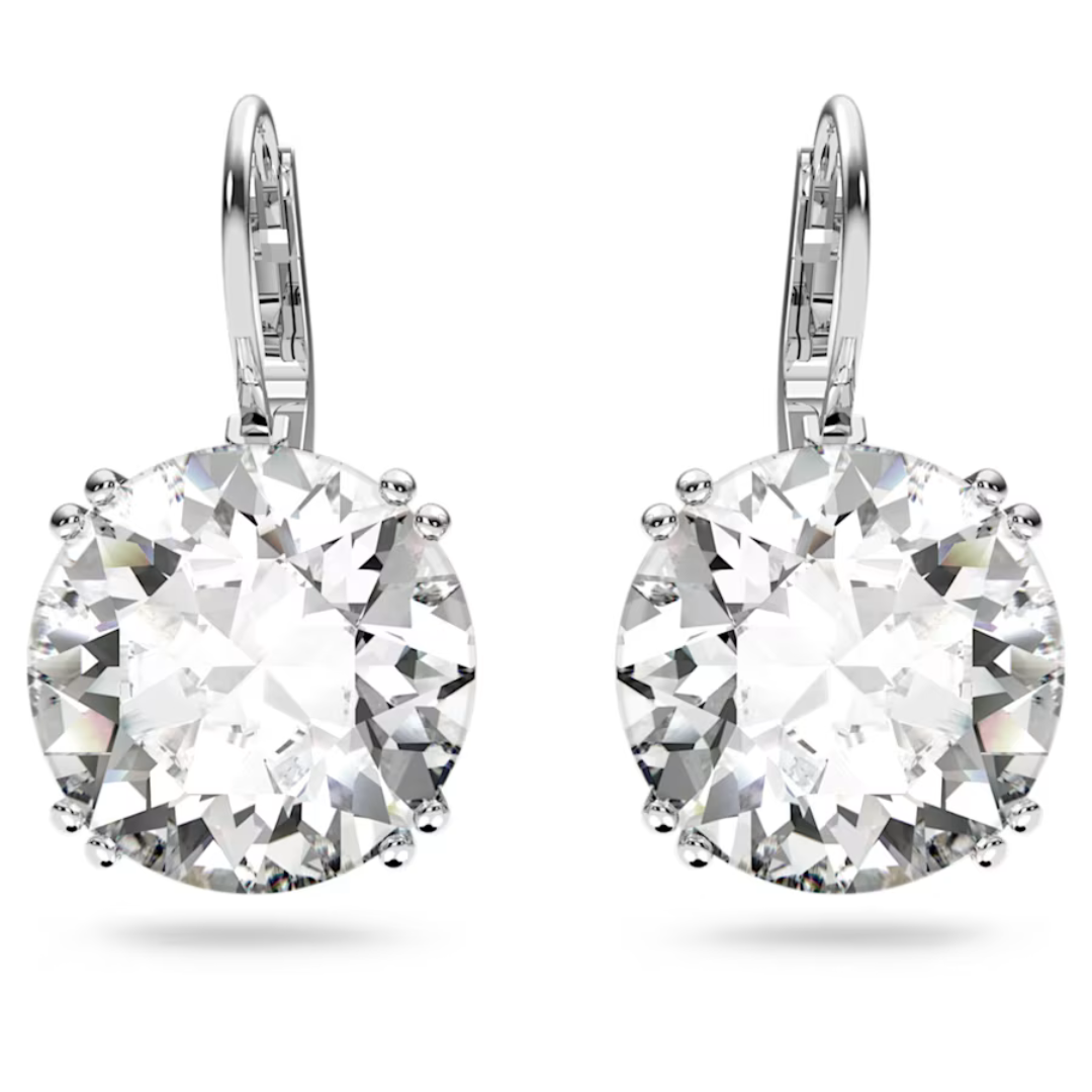 Swarovski Millenia Round Drop Earrings: Silver