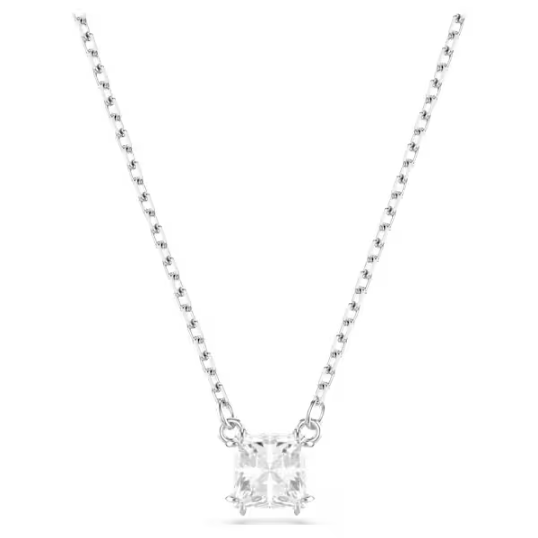 Swarovski Stilla Attract Pendant - White/Rhodium