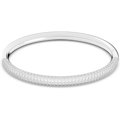 Swarovski Stone Bangle Silver, Small - The Cottage