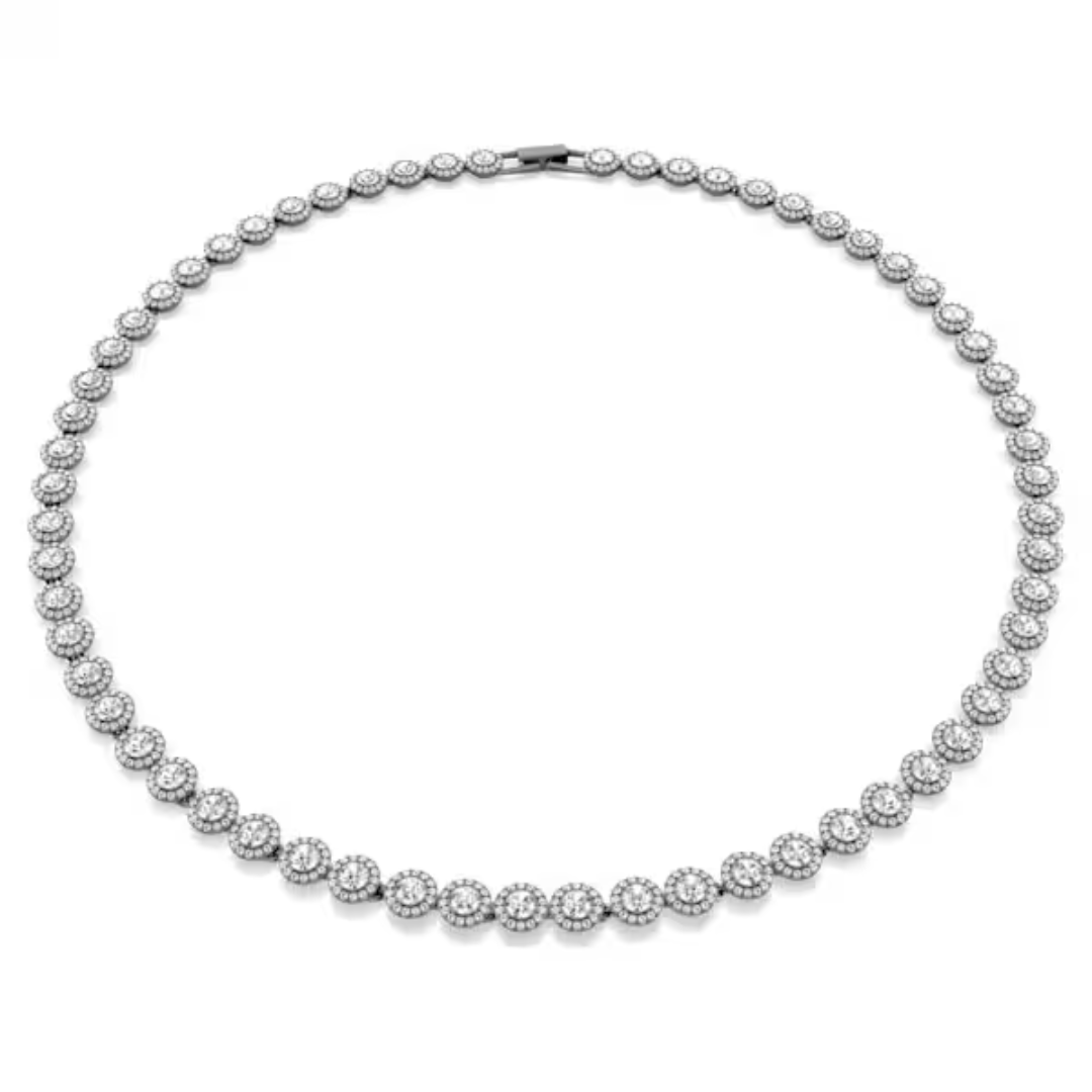 Swarovski Una Angelic Necklace - White/Rhodium